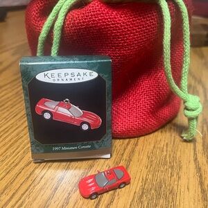 Keepsake by hallmark 1997 Miniature Corvette Ornament